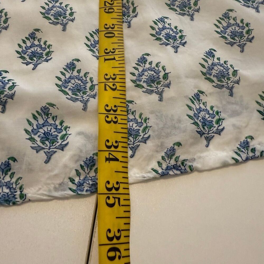 RockFlowerPaper Babydoll Dress Blue & White Bishop Sleeve Size S Boho, Cottageco - Picture 10 of 13